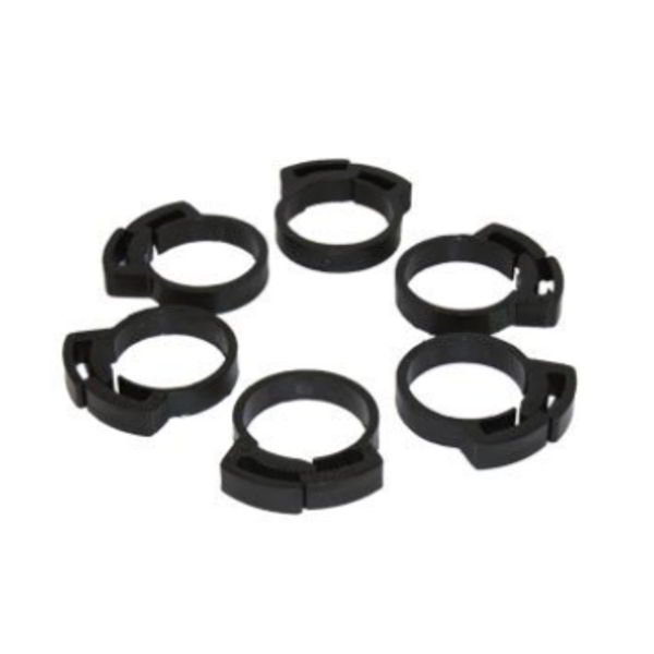 Two Little Fishies Ratchet Clip Set of 6 - 3/4"