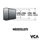 VCA Multidapter 20-25mm Pipe Socket to 3/4" Loc-Line Adapter