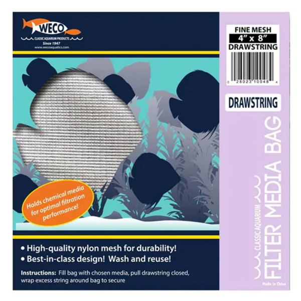 Weco Zipper Media Bag Fine, 4" x 8"