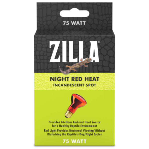 Zilla Night Red Incandescent Spot Basking Bulb 75 Watt