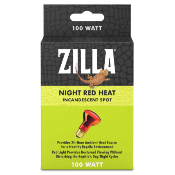 Zilla Night Red Incandescent Spot Basking Bulb 100 Watt