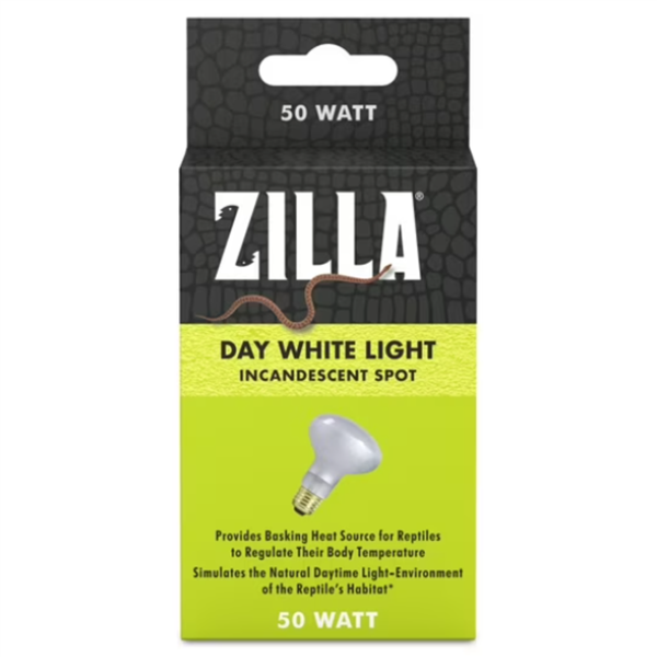Zilla Day White Light Incandescent Bulb 50 Watt