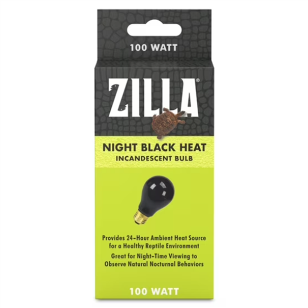 Zilla Night Black Heat Incandescent Bulb 100 Watt