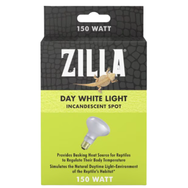 Zilla Day White Light Incandescent Spot Basking Bulb 150 Watt