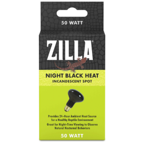 Zilla Night Black Light Incandescent Spot Basking Bulb 50 Watt