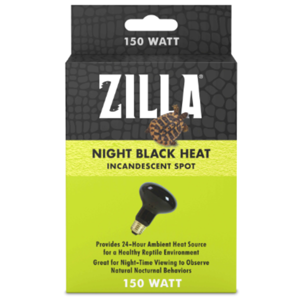 Zilla Night Black Light Incandescent Spot Basking Bulb 150 Watt