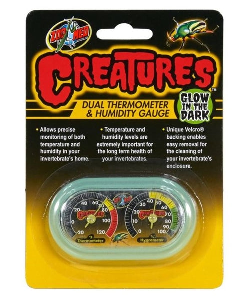 ZooMed Creatures Dual Thermometer & Humidity Gauge