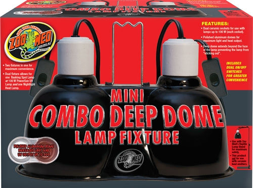 ZooMed Mini Combo Deep Dome Lamp Fixture
