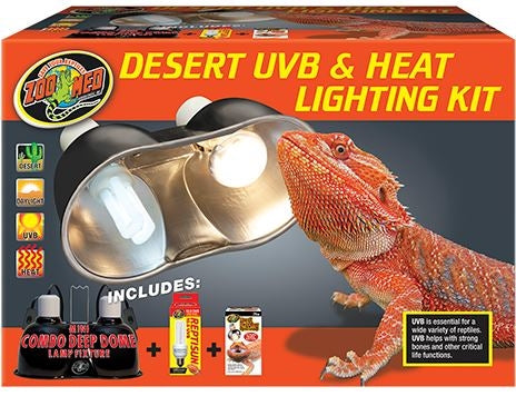 ZooMed Desert UVB & Heat Lighting Kit