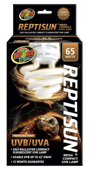 ZooMed ReptiSun Mega Compact UVB Bulb 65 Watt