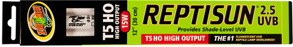 ZooMed ReptiSun T5 HO 2.5 UVB Lamp 15 Watt
