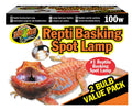 ZooMed Repti Basking Spot Lamp Value Pack (2 pack) 100 Watt