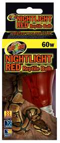 ZooMed Nightlight Red Reptile Bulb 60 Watt