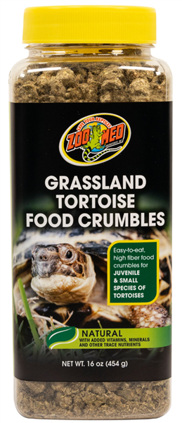 ZooMed Grassland Tortoise Food Crumbles 16oz