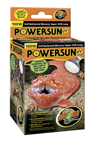 ZooMed PowerSun UV-100 Watt (Mercury Vapor)