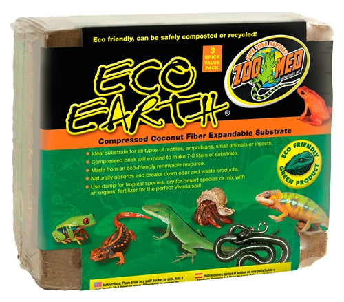 ZooMed Eco Earth Brick (3 Pack)